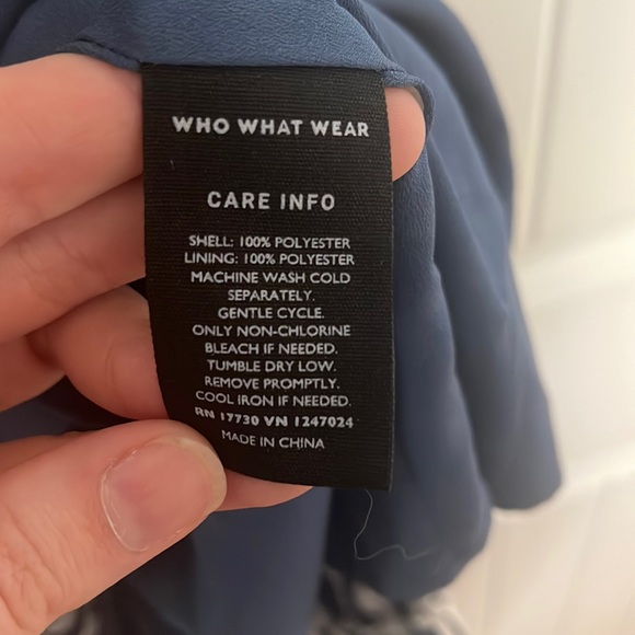 SOLD Who What Wear Blue Striped Maxi Dress - Picture 7 of 7